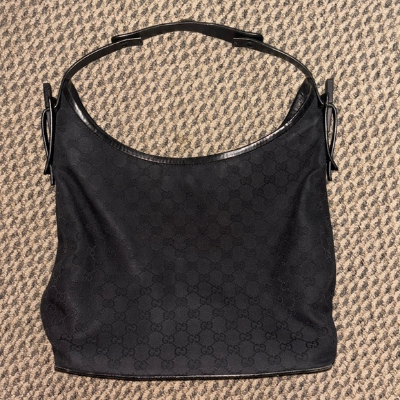 Gucci Handbags - Gucci Black Hobo Cloth Handbag